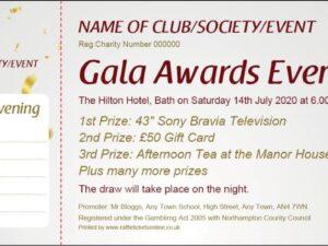 raffle ticket template