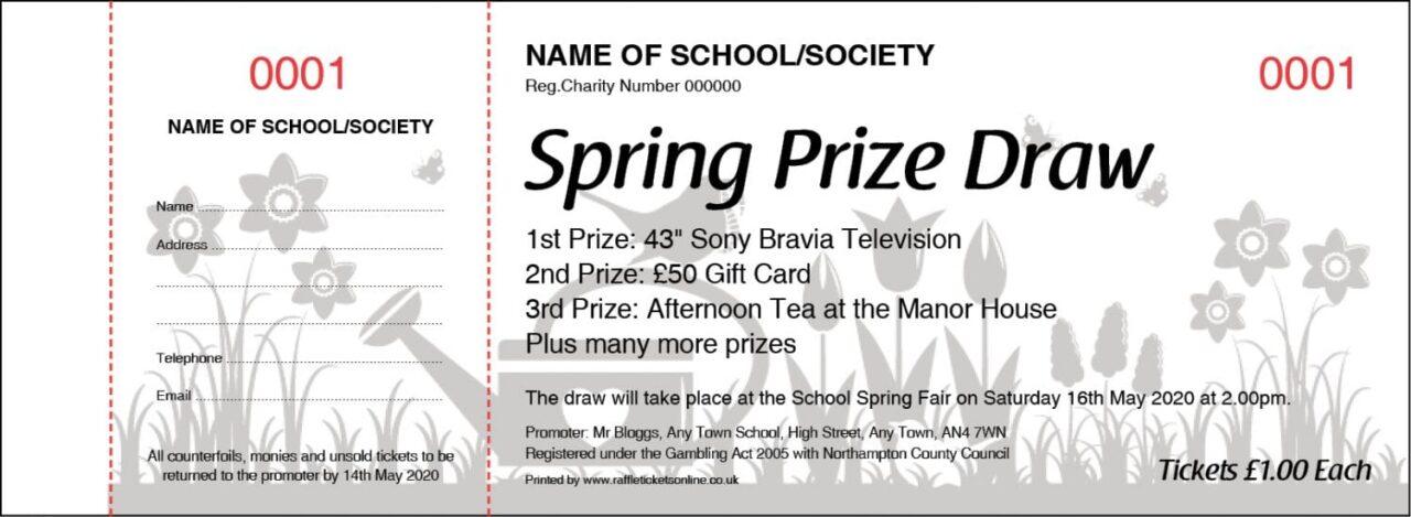 Spring Raffle Tickets | Raffle Tickets Online