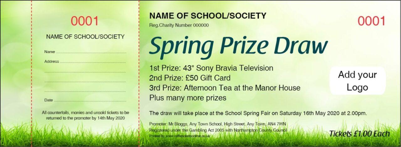 Spring Tickets Spring Raffle Tickets | Raffle Tickets Online