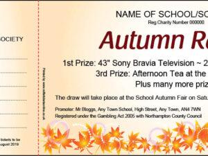 Autumn Raffle Tickets - Autumn Prize Draw Tickets from the UK's best value Raffle Ticket Printers