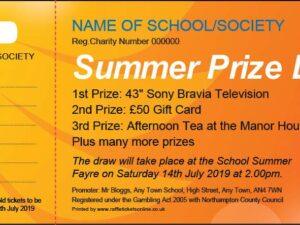 Raffle Tickets Online Template