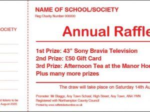 raffle ticket template