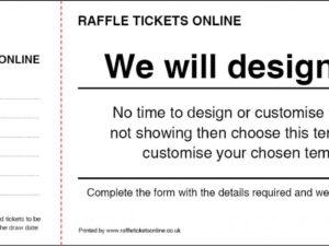 Raffle Tickets Online Template