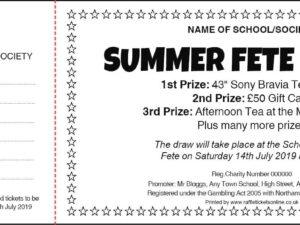 raffle ticket template