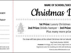 raffle ticket template