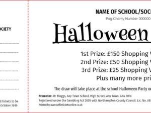 raffle ticket template