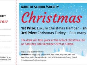 Christmas Raffle Tickets - Draw Ticket Printers - Raffle Tickets