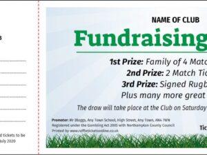 Rugby Raffle Tickets - Draw Ticket Printers - Raffle Ticket Printer
