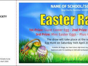 Easter Raffle Tickets - Raffle Ticket Printers - Raffle Ticket Printing