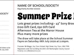 Raffle Tickets - Summer Prize Draw