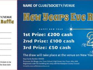New Years Raffle Tickets
