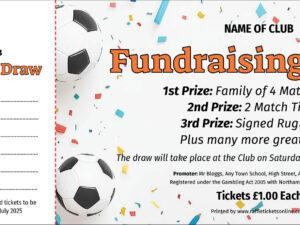 Confetti Kickoff Football Raffle Tickets