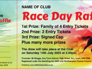Horse Racing Raffle Tickets